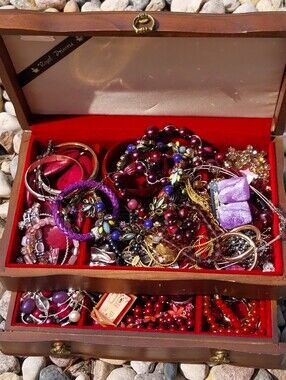 Assorted Women’s Purple and Red Fashion Jewelry Set